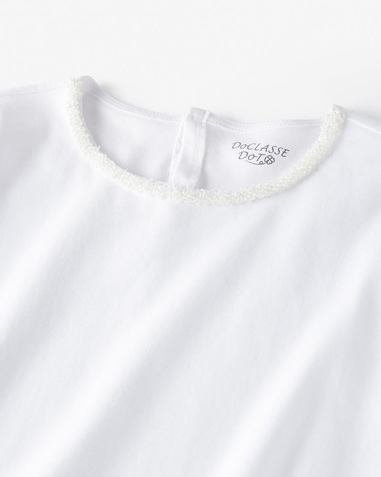 ビジュークルーネック・ドゥクラッセTシャツ 詳細画像 ホワイト 7