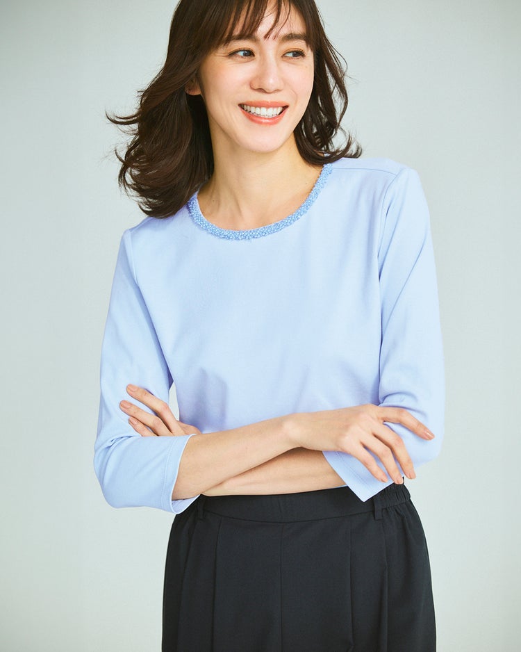 ビジュークルーネック・DoT 詳細画像 ペールブルー 1