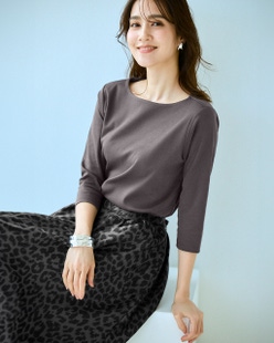 ボートネックN/7分袖・ドゥクラッセTシャツ