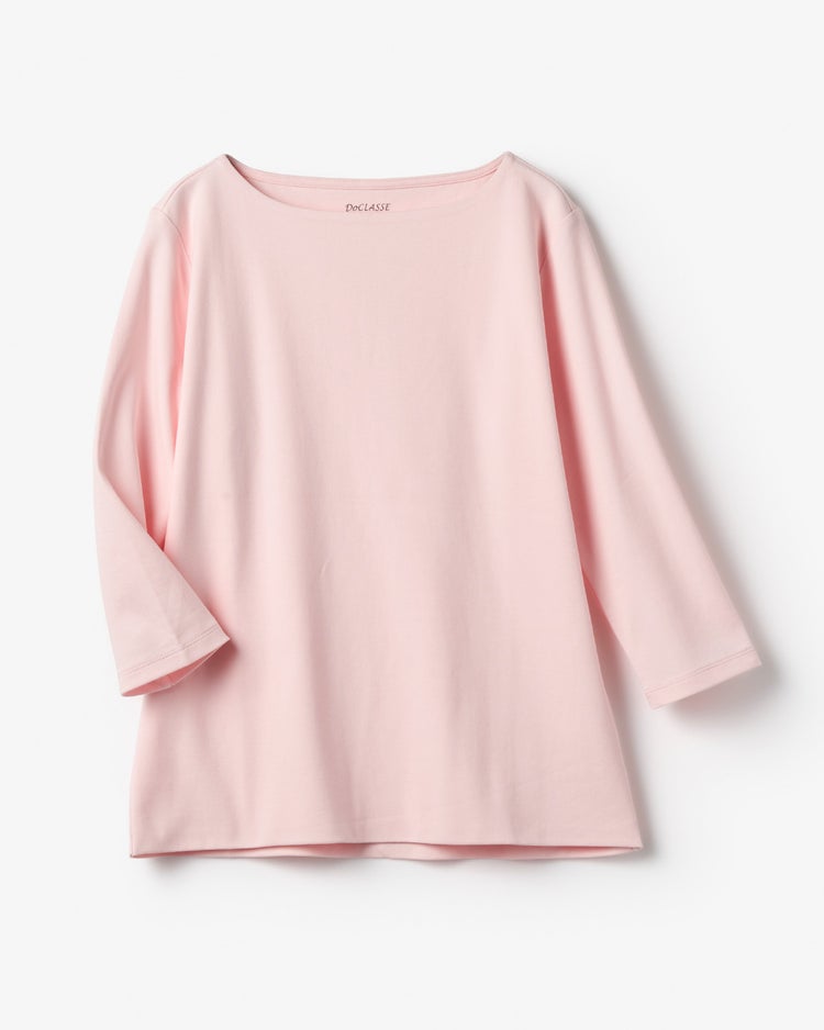ボートネックN／7分袖・ドゥクラッセTシャツ 詳細画像 ソフトピンク 2
