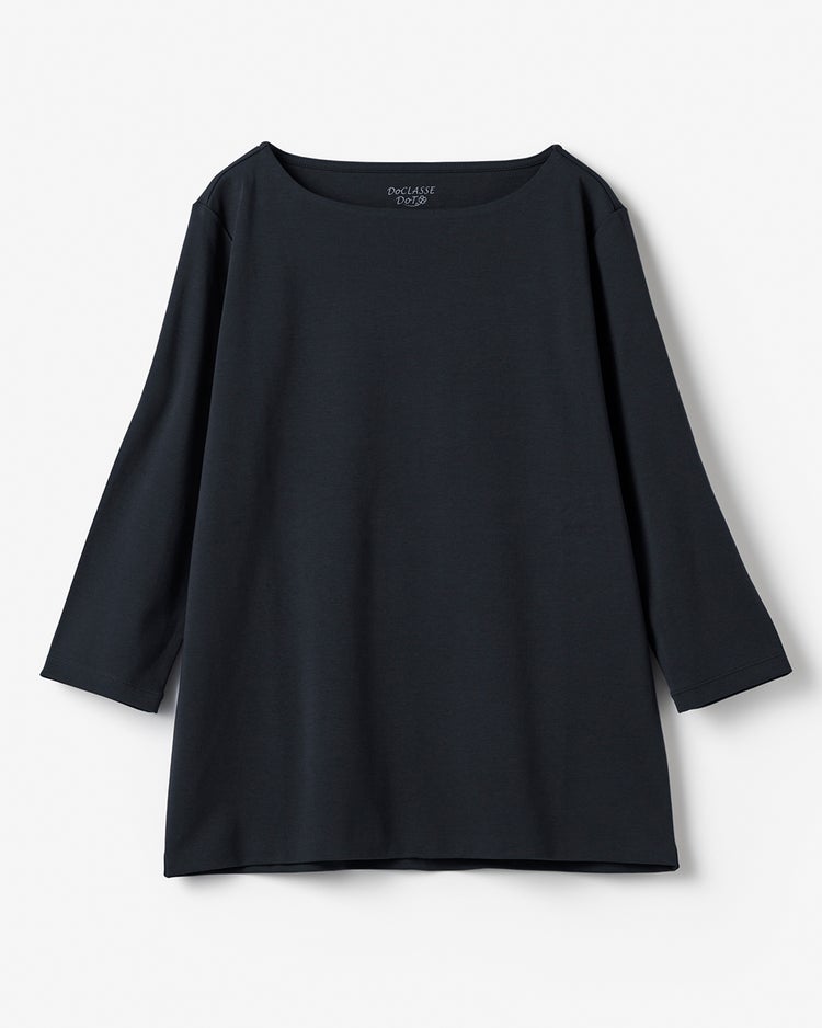 ボートネックN／7分袖・DoT 詳細画像 ミッドナイトブルー 2