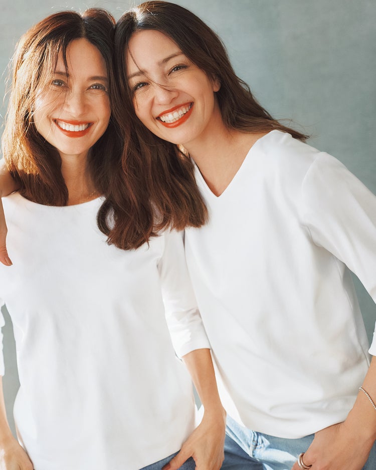 VネックN／7分袖・DoT 詳細画像 ホワイト 1