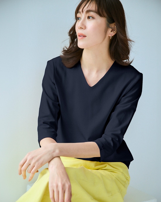 VネックN／7分袖・DoT