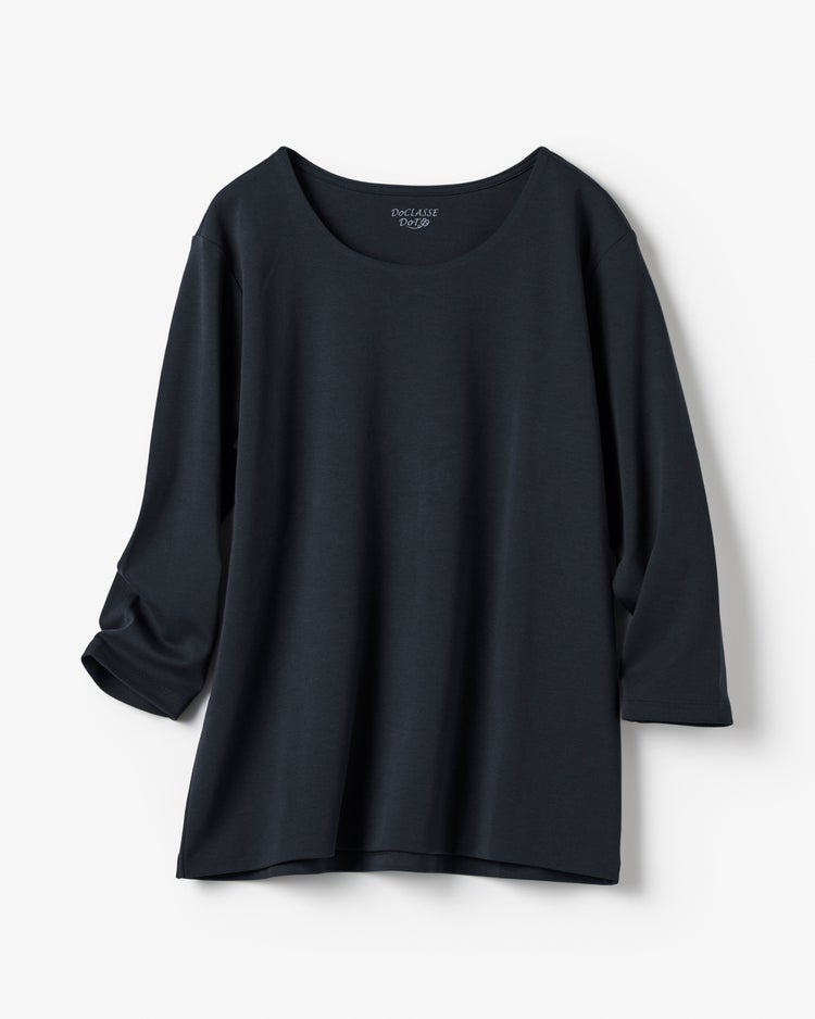 ジュエルネックN／7分袖・DoT 詳細画像 ミッドナイトブルー 2