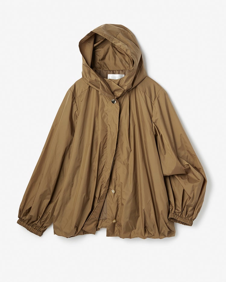 スタンドフリル・タフタフーディブルゾン 詳細画像 ダークベージュ 3