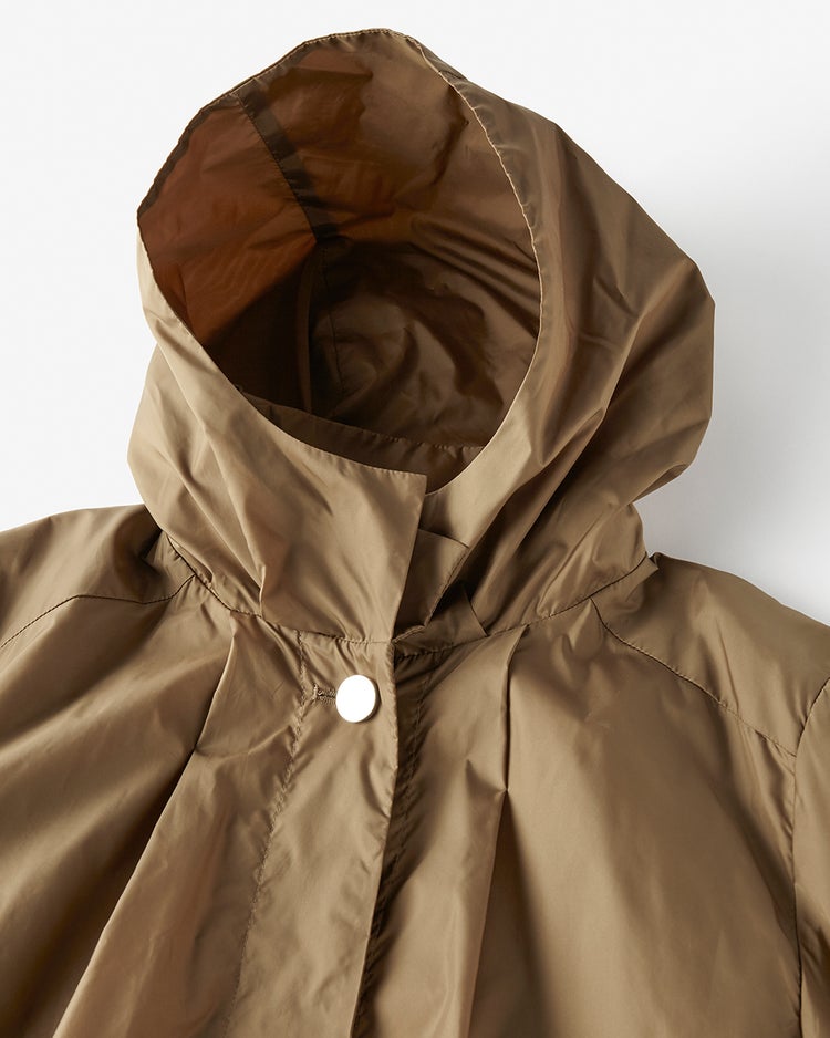 スタンドフリル・タフタフーディブルゾン 詳細画像 ダークベージュ 4