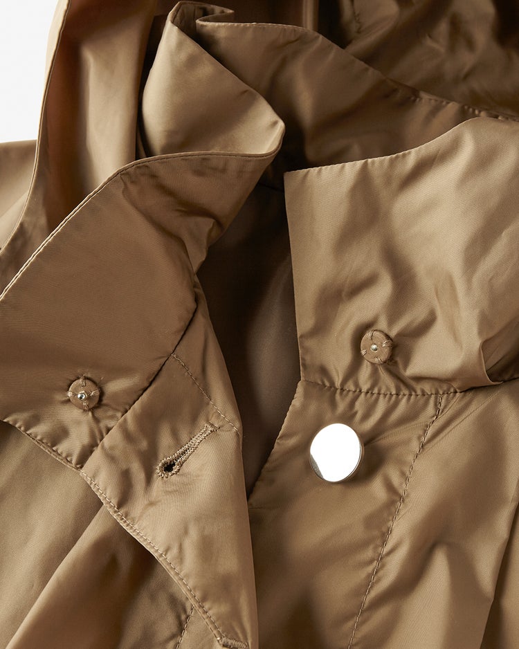 スタンドフリル・タフタフーディブルゾン 詳細画像 ダークベージュ 5