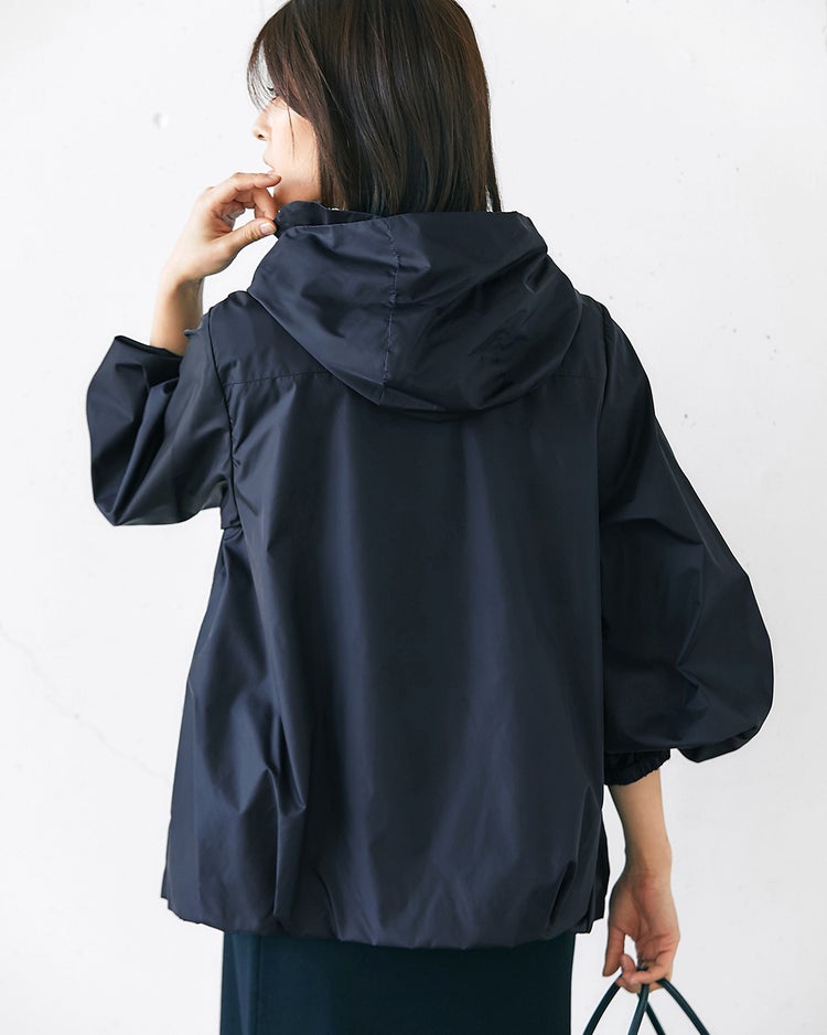スタンドフリル・タフタフーディブルゾン 詳細画像 ミッドナイトブルー 2