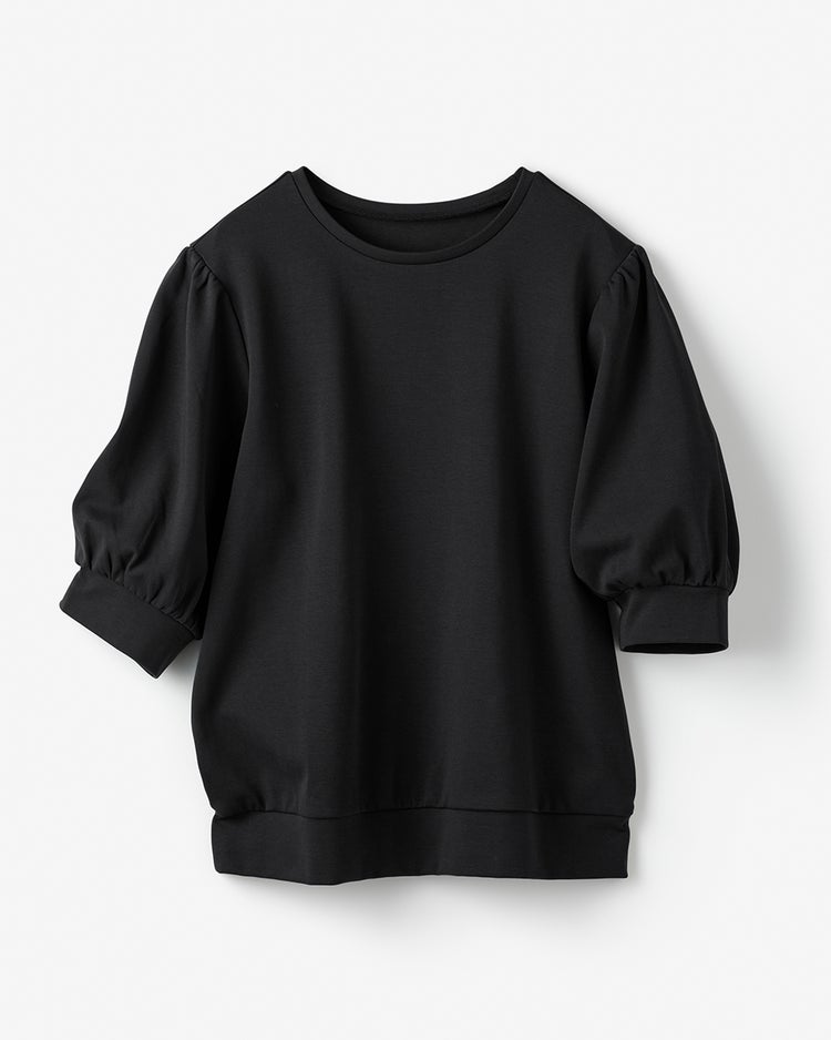 コットンポンチ・ パフ袖プルオーバー 詳細画像 ブラック 2