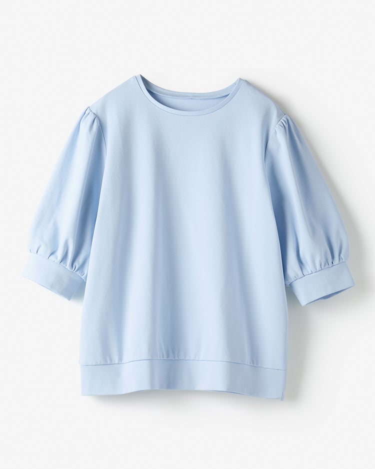 コットンポンチ・ パフ袖プルオーバー 詳細画像 ペールブルー 2