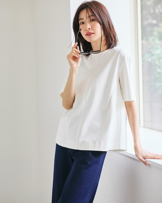 コットンポンチ・構築フォルムトップス