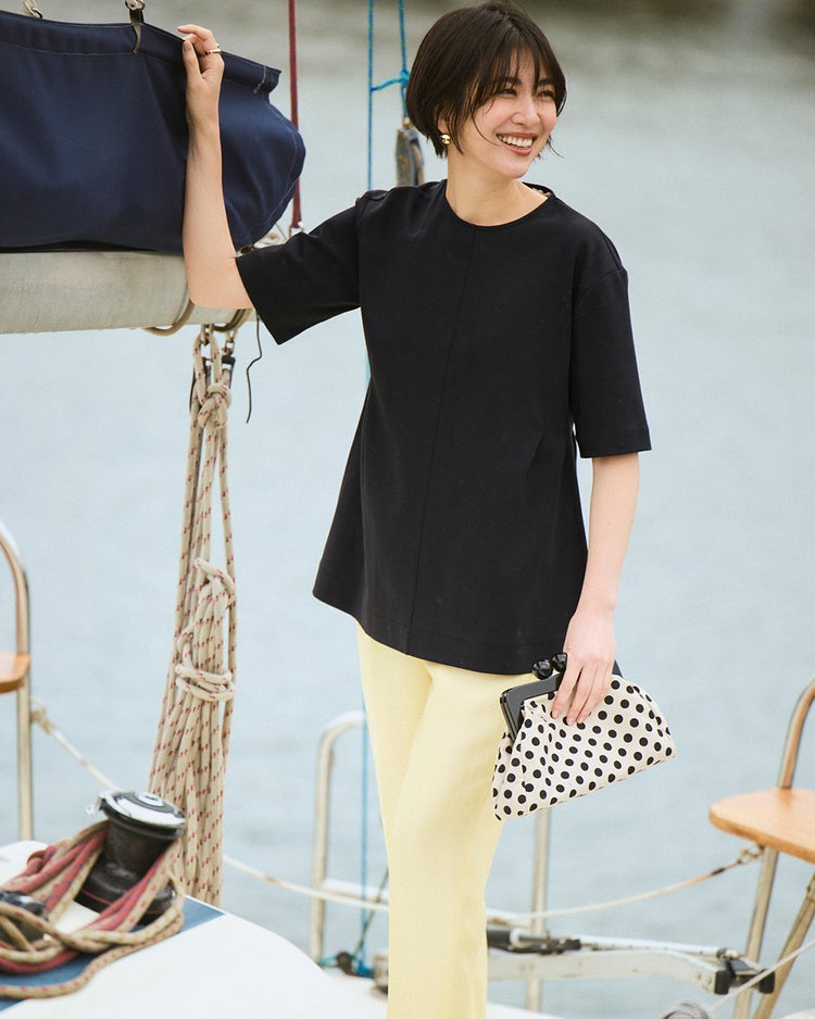 コットンポンチ・構築フォルムトップス 詳細画像 ブラック 1