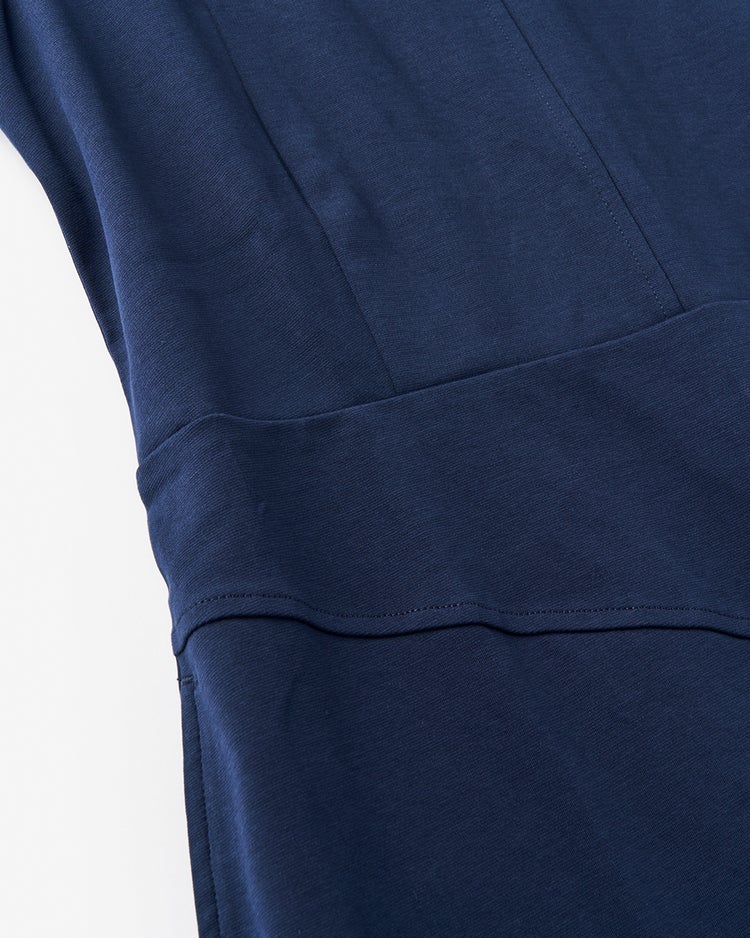 コットンポンチ・構築フレアワンピース 詳細画像 ネイビー 5