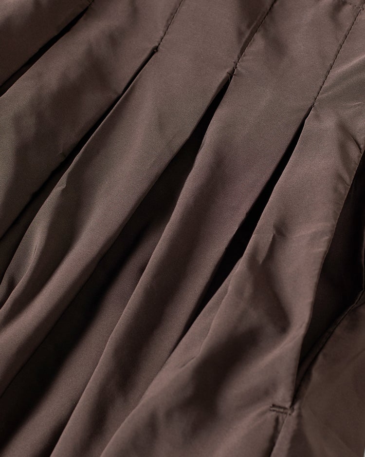 コットンポンチ・異素材デザインワンピース 詳細画像 ブラウン 5