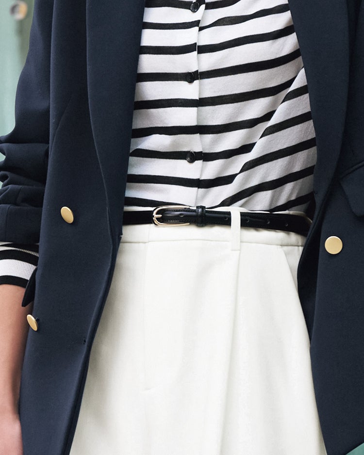 本革・ナローベルト 詳細画像 ブラック 4