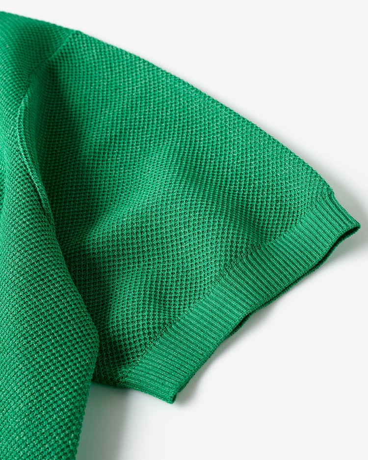 スパークリングニット・ポロシャツ 詳細画像 グリーン 4