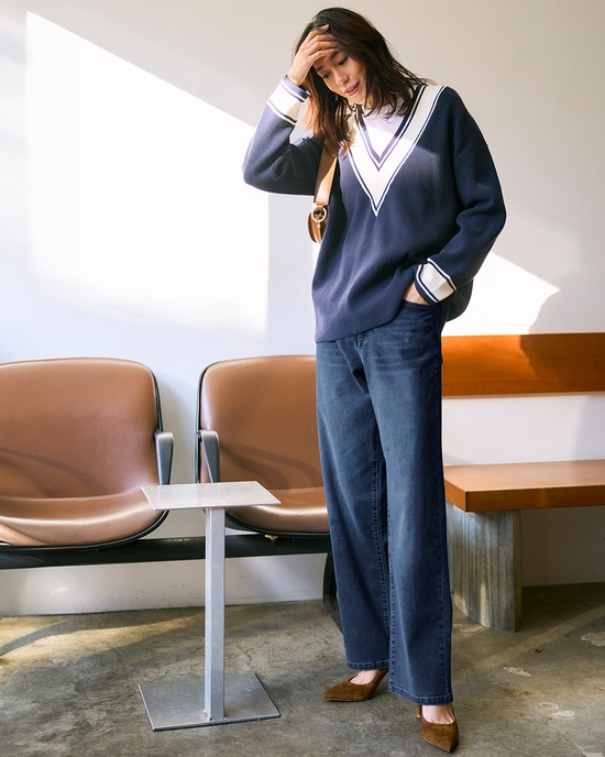 フォルムデニム・ストレート／72cm