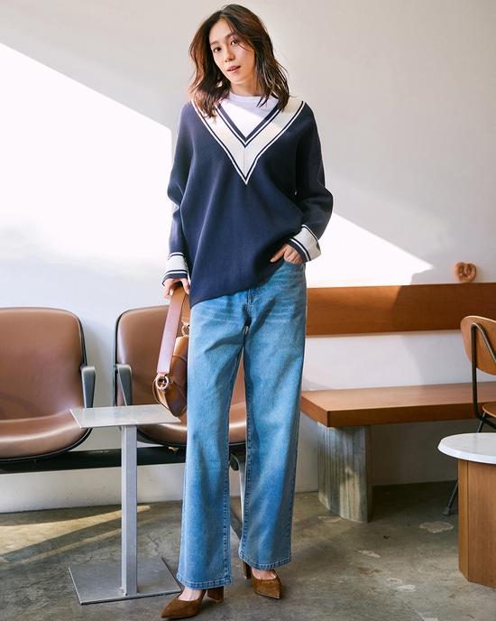 フォルムデニム・ストレート／72cm