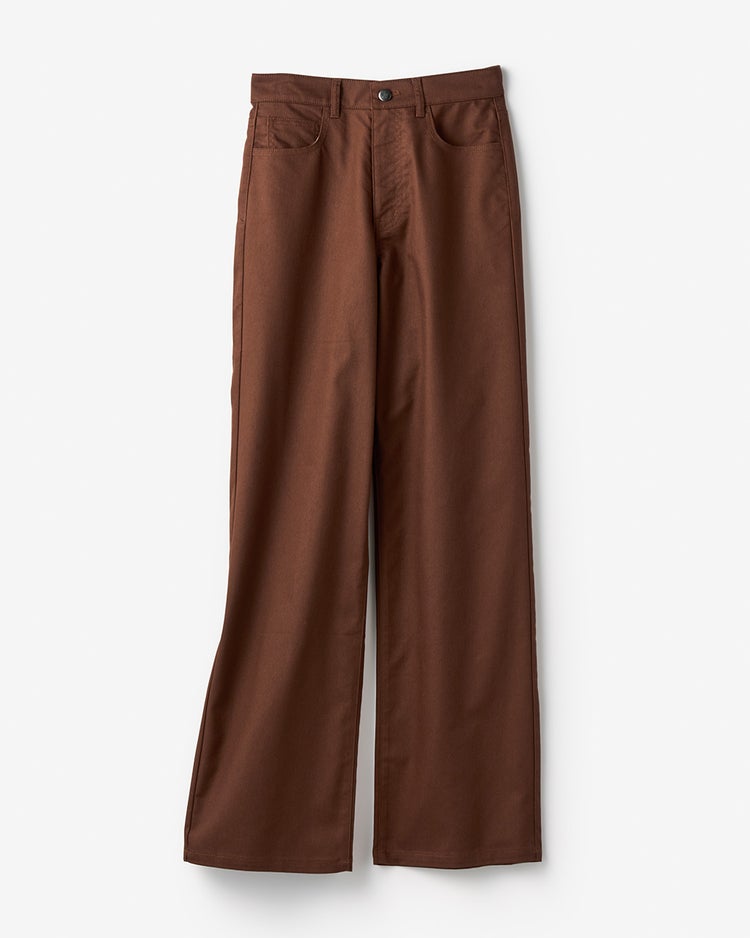 フォルムデニム・セミワイド／72cm 詳細画像 ブラウン 2