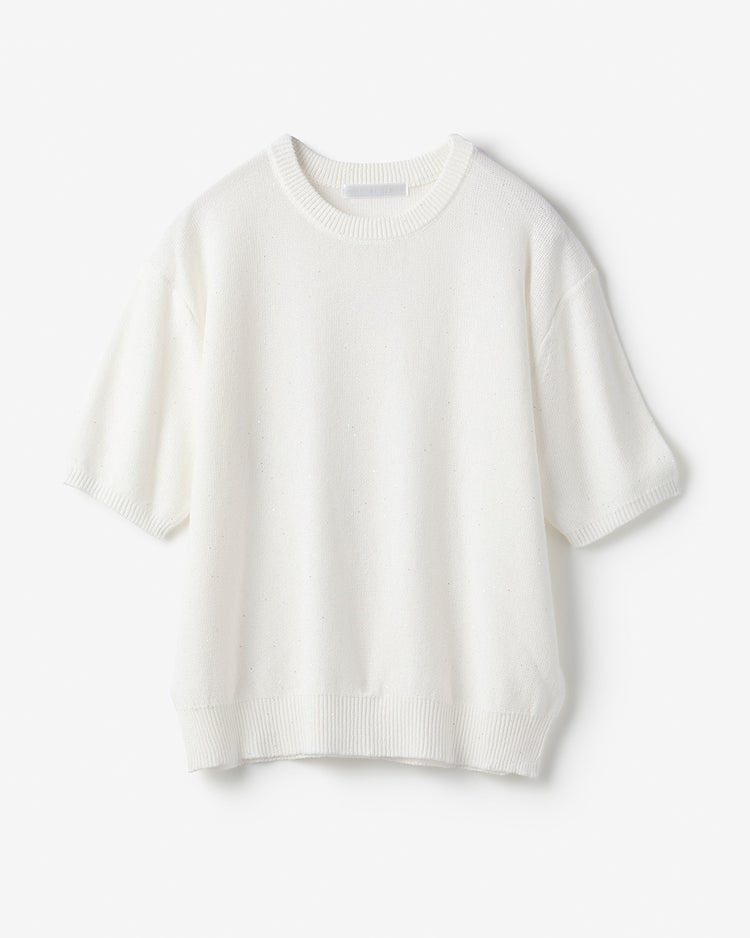 スパンコールドライニット・プルオーバー 詳細画像 ホワイト 2
