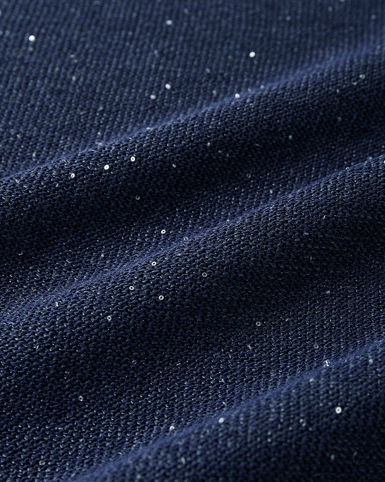 スパンコールドライニット・プルオーバー 詳細画像 ネイビー 6