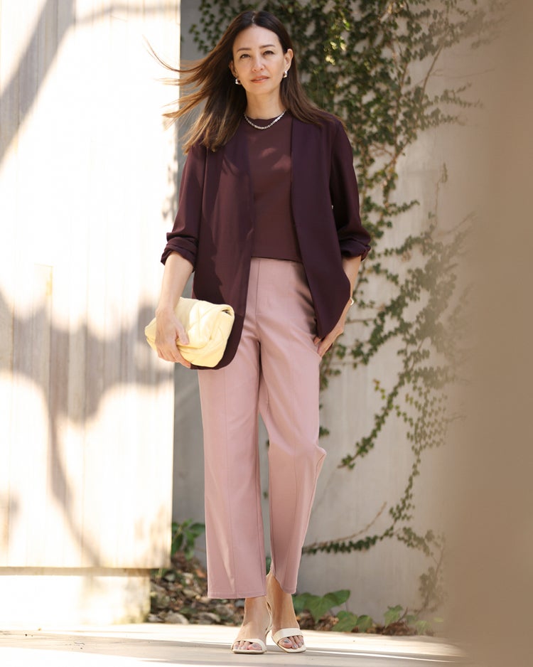 ドライタッチ・切替ストレート／63cm 詳細画像 ピンク 1