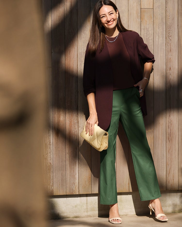 ドライタッチ・切替ストレート／63cm 詳細画像 モスグリーン 1