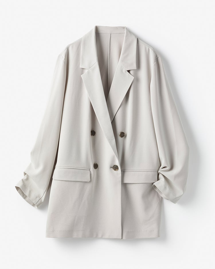 SARARIAir・ノーカラーVジャケット 詳細画像 ライトグレー 2