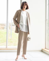 SARARI Air・ノーカラーVジャケット