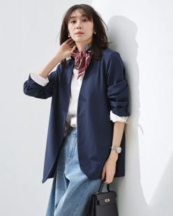 SARARIAir・ノーカラーVジャケット