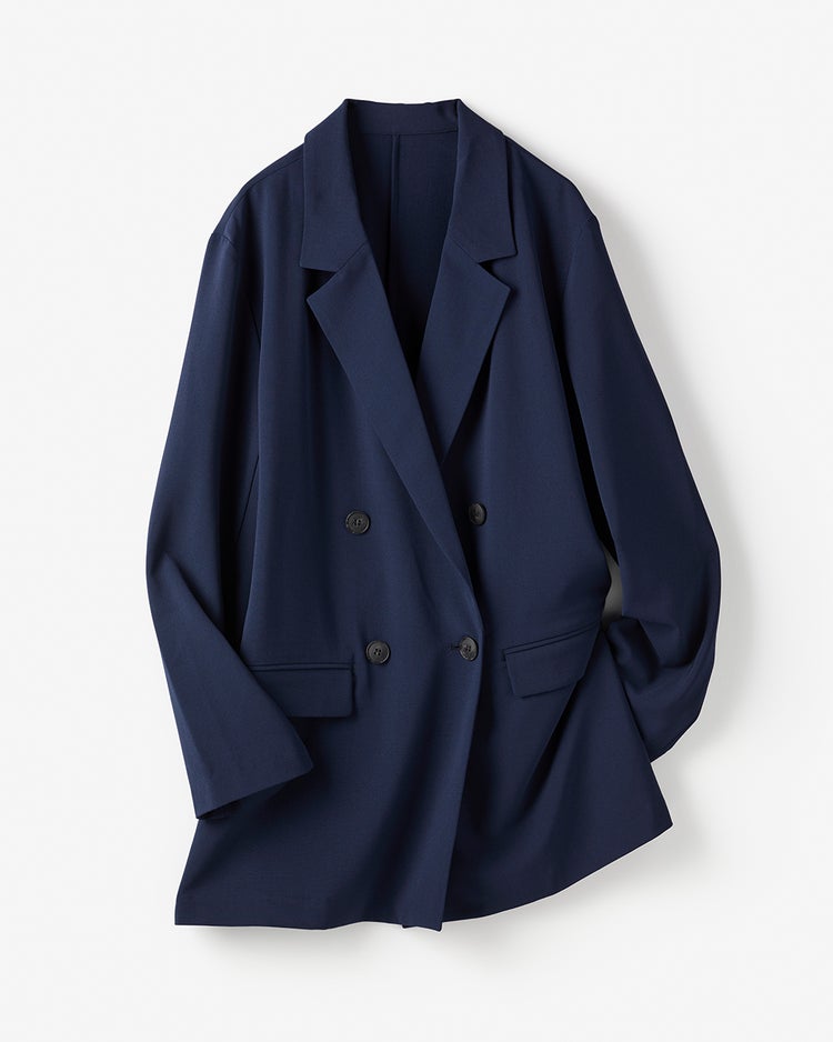 SARARIAir・ノーカラーVジャケット 詳細画像 ネイビー 2