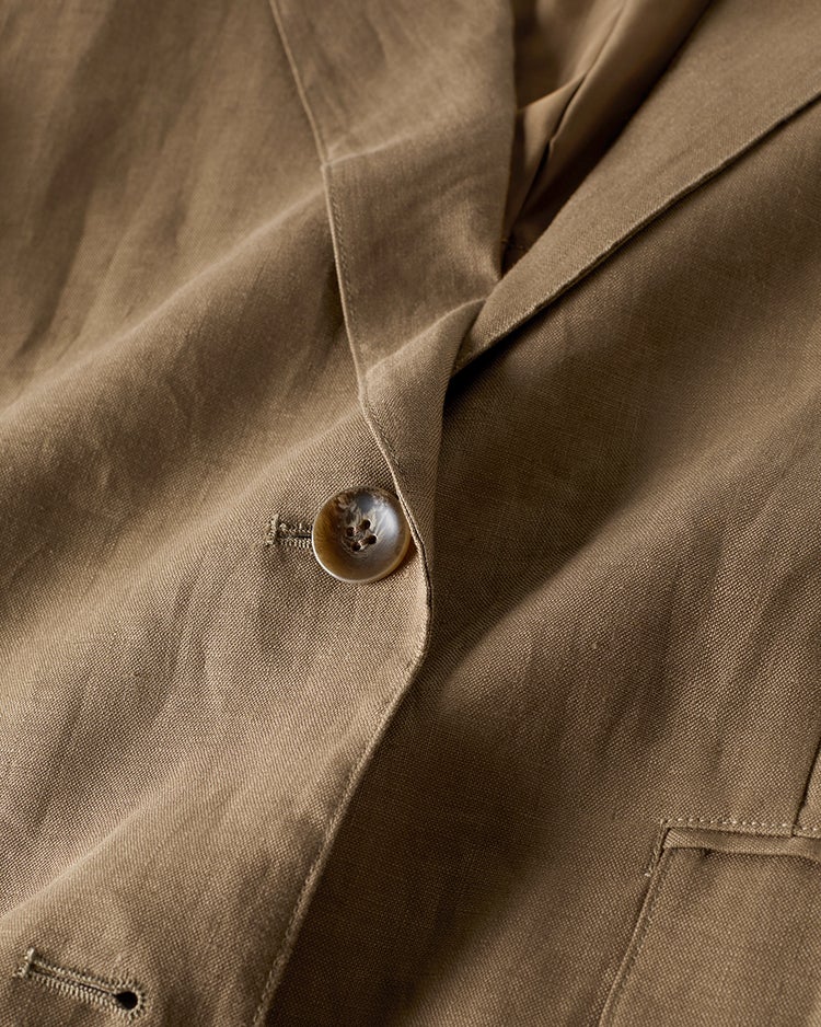 フレンチリネン・テーラードジャケット 詳細画像 モカ 3