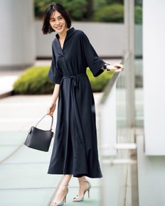 SARARI Air・キーネックドレス／ロング