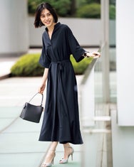 SARARI Air・キーネックドレス/ロング