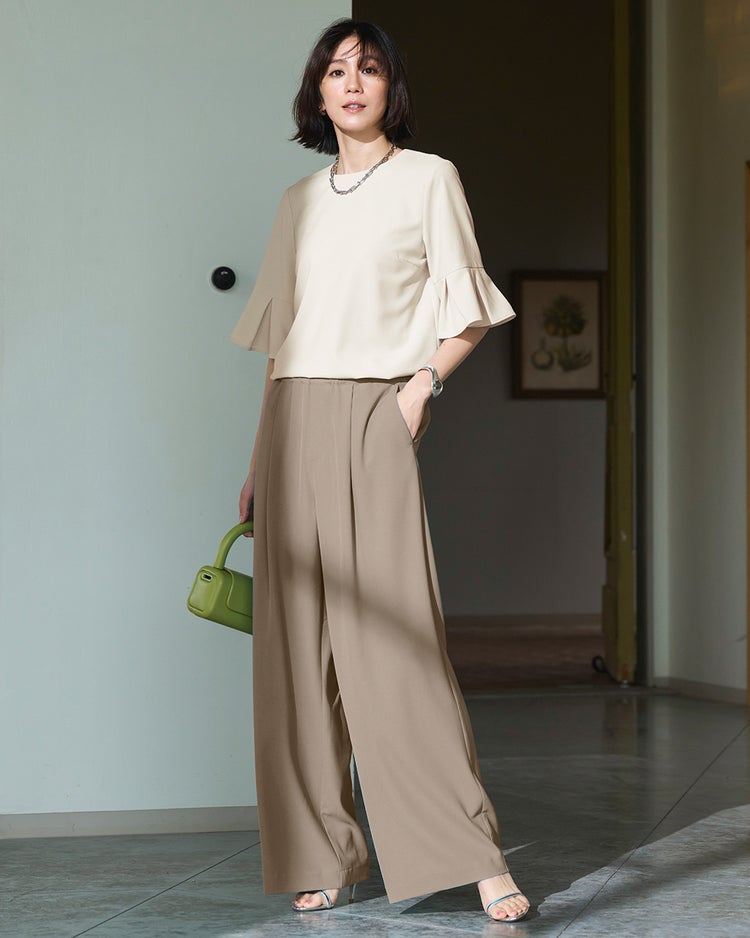 SARARIAir・ワイドパンツ 詳細画像 トープ 1