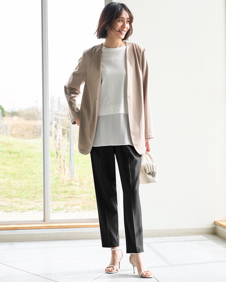 SARARIAir・テーパードパンツ 詳細画像 ブラック 1