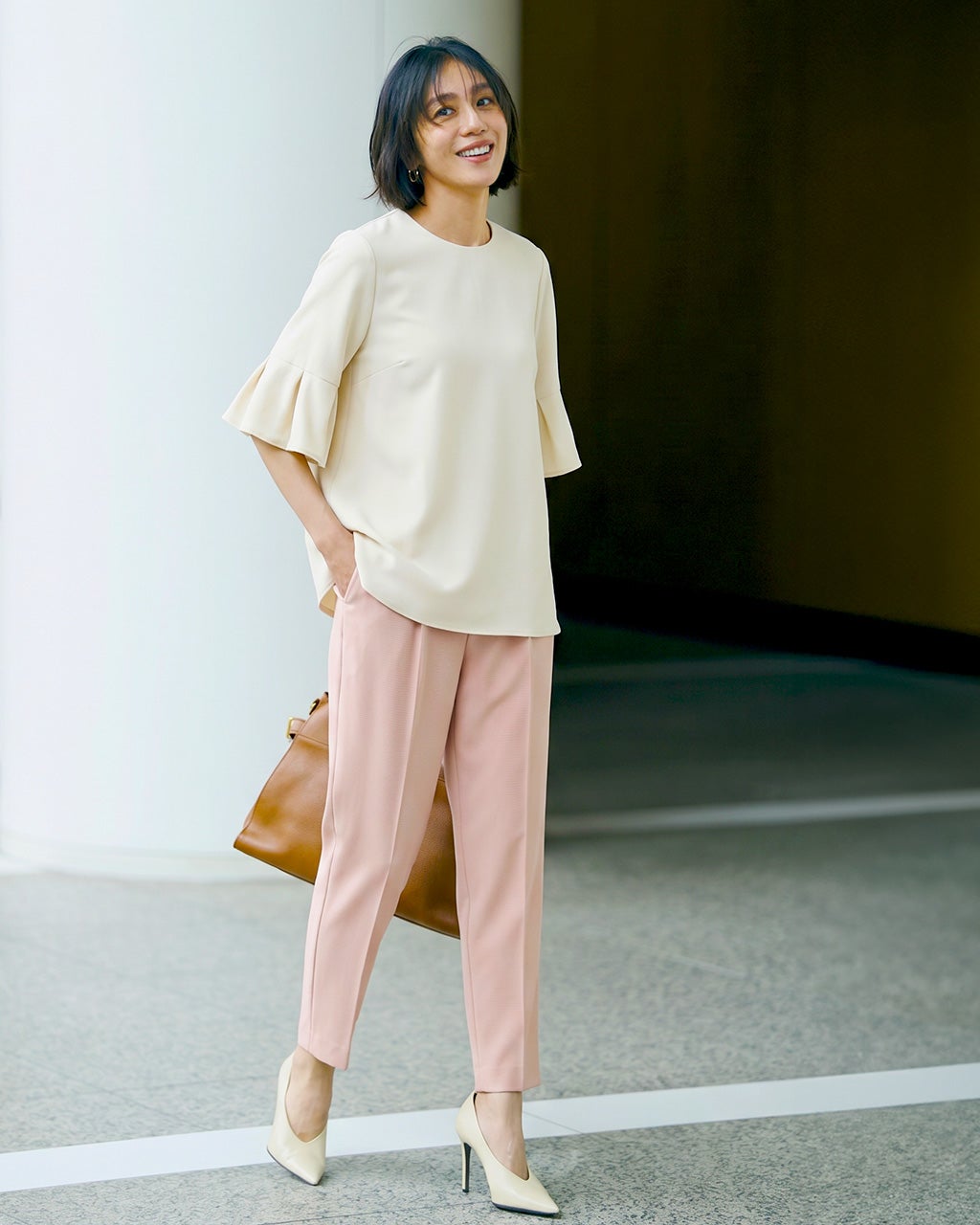 10月最新】レディース テーパードパンツ（ピンク）一覧/40代50代からの