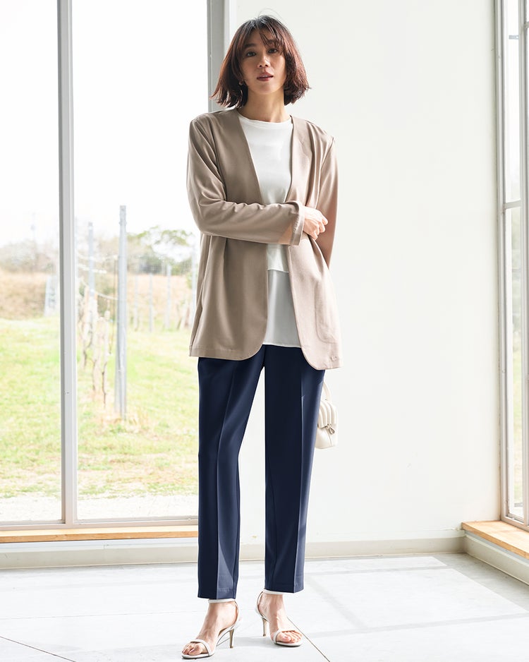 SARARIAir・テーパードパンツ 詳細画像 ネイビー 1