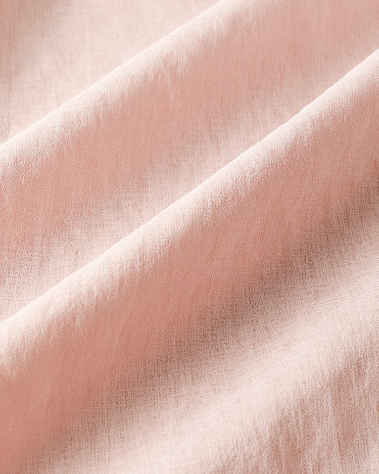 シアーエンボス・ギャザーブラウス 詳細画像 ダスティーピンク 2