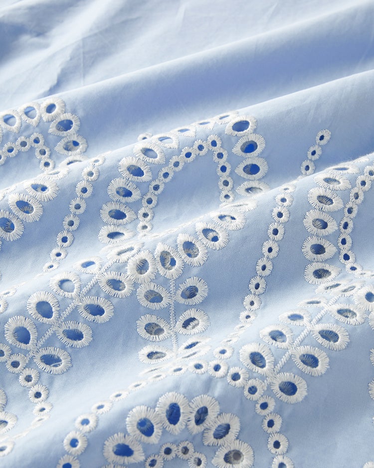 カットワークレース・スカラッププルオーバー 詳細画像 ペールブルー 3