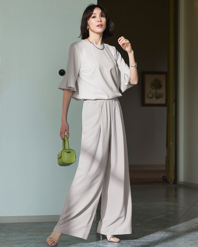 SARARIAir・ベルスリーブブラウス 詳細画像 ライトグレー 1