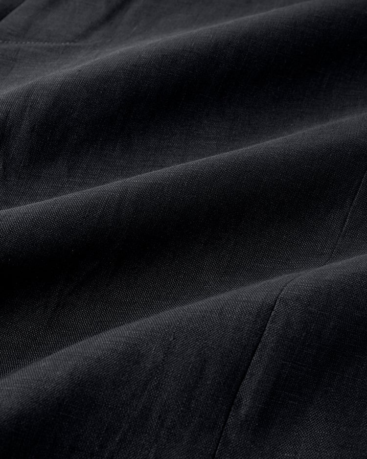 フレンチリネン・テーラードジレ 詳細画像 ブラック 3
