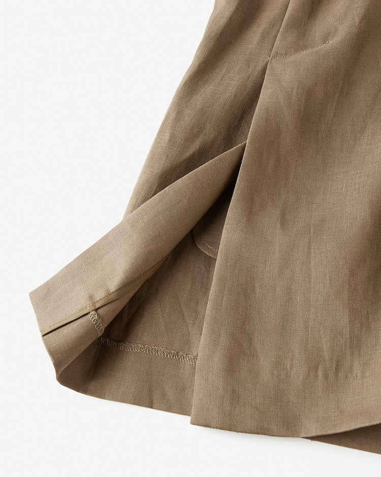 フレンチリネン・テーラードジレ 詳細画像 モカ 7