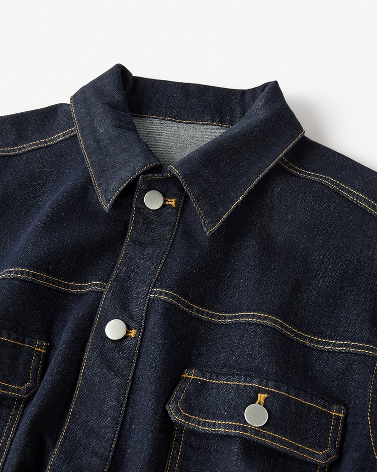 リアクティブデニム・ストレッチジャケット 詳細画像 インディゴ 4