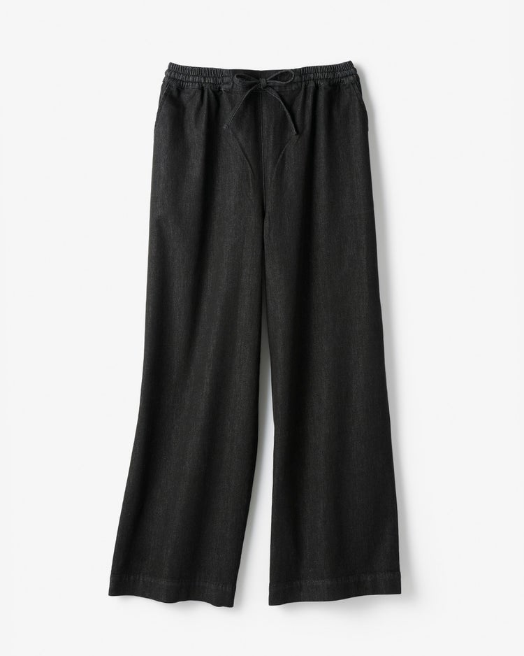 リアクティブデニム・イージーワイドパンツ 詳細画像 ブラック 2