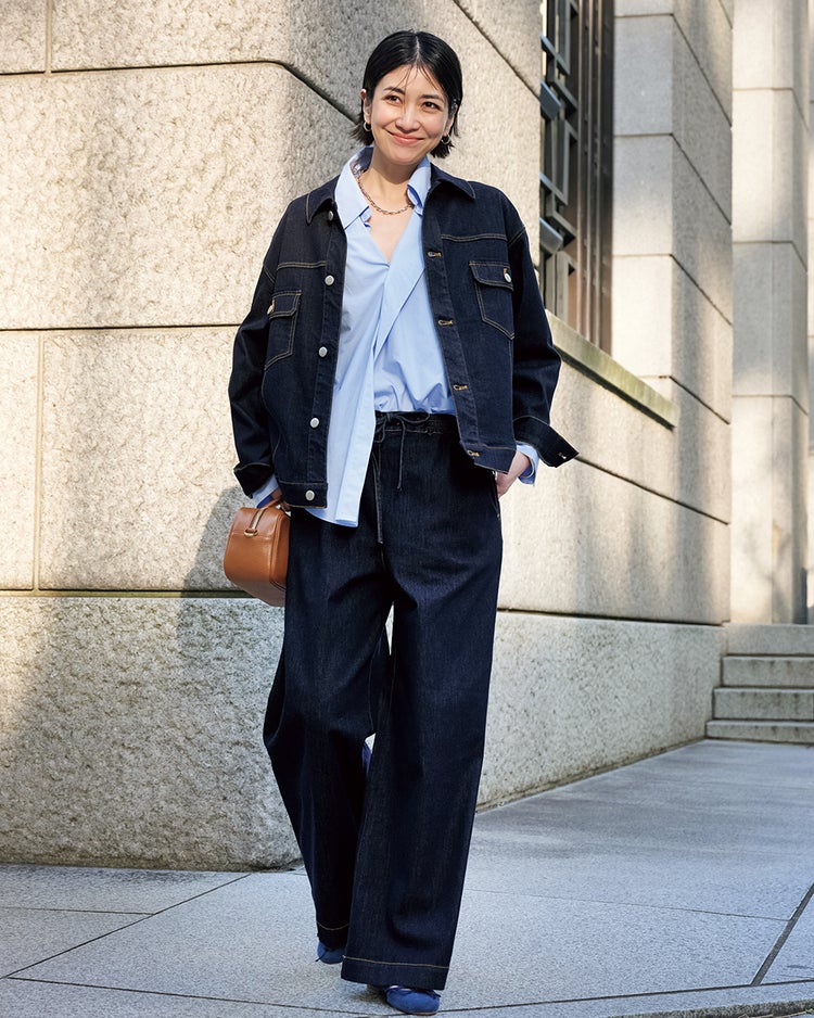 リアクティブデニム・イージーワイドパンツ 詳細画像 インディゴ 1