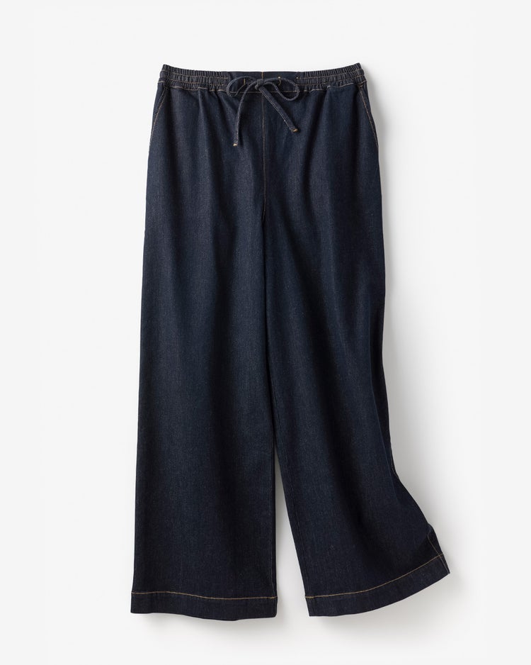 リアクティブデニム・イージーワイドパンツ 詳細画像 インディゴ 2