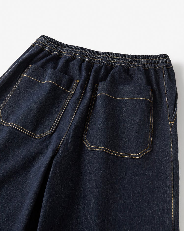 リアクティブデニム・イージーワイドパンツ 詳細画像 インディゴ 4