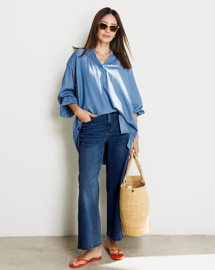 エアフレックスデニム・ワイド 詳細画像 インディゴ 1