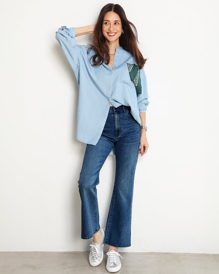 エアフレックスデニム・フレア 詳細画像 インディゴ 1